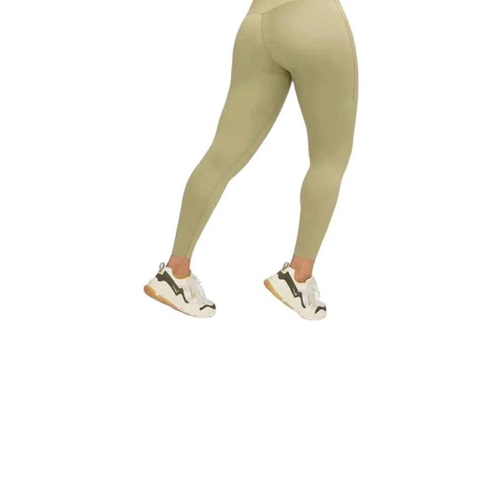 Nike One Olive Green High-Waisted Firm Support Leggings W/ pockets NWT Small